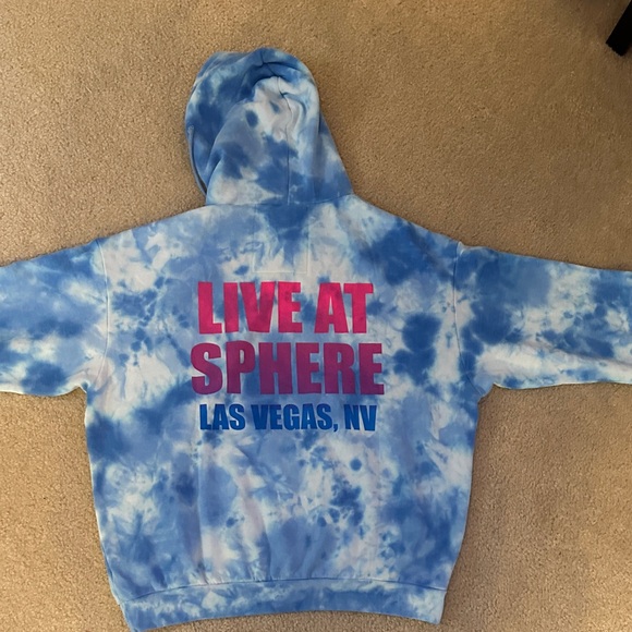 Aviator Nation Backstreet Boys Blue Tie-Dye Hoodie Official Winter Merch - Picture 9 of 11